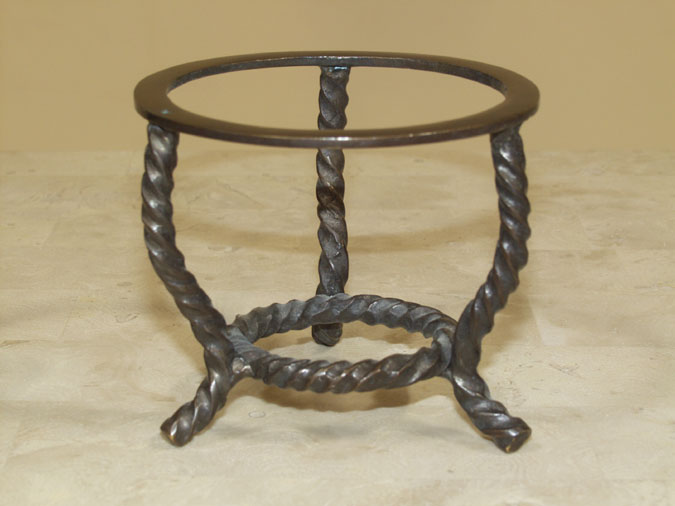 0090 - Large Rope Sphere Holder, Bronze