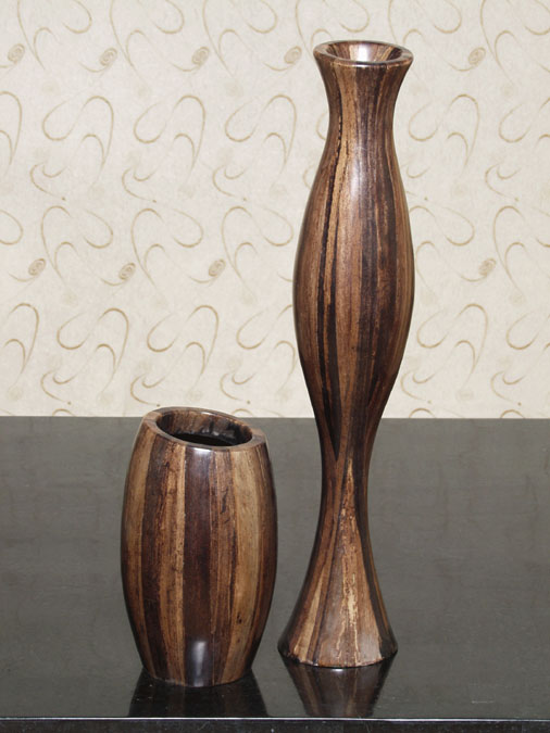 96-9311 - Accent Vase, Dark Banana Bark