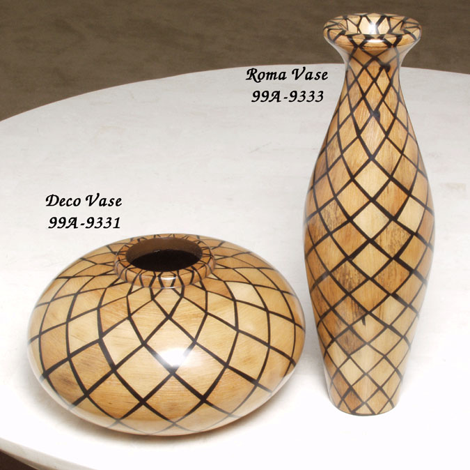 99A-9331 - Deco Vase, Blonde Coconut